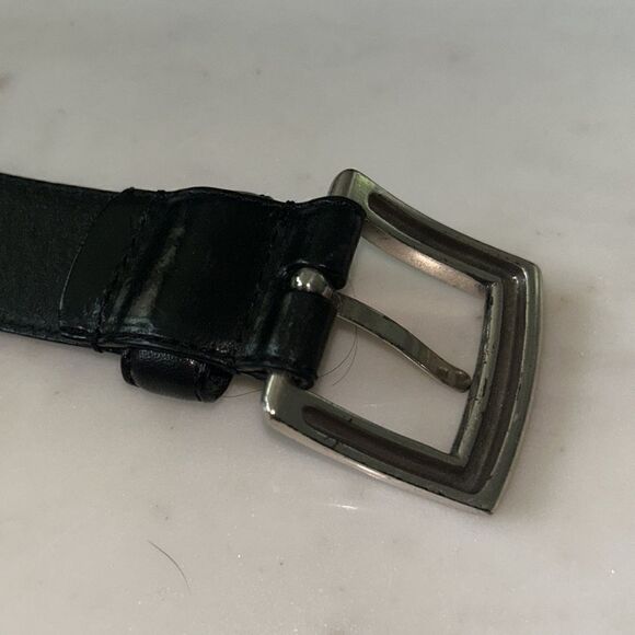 Fossil men’s black leather belt LARGE‎ - Picture 3 of 6